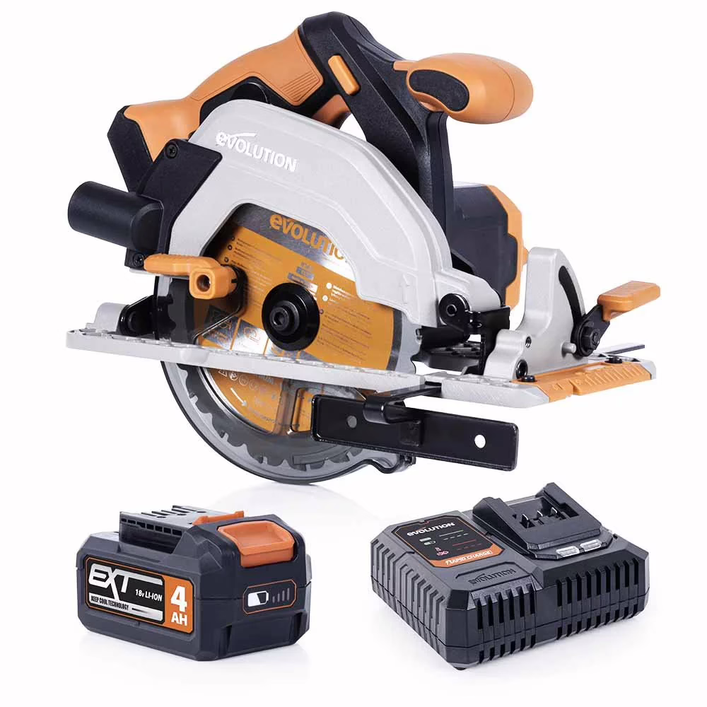 Акумулаторен ръчен циркуляр 165 мм R165CCS-Li / Evolution 066-0001B / 18 V 1 Акумулаторен ръчен циркуляр 165 мм R165CCS-Li / Evolution 066-0001B / 18 V