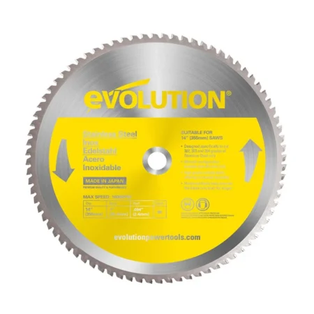 Диск за рязане на неръждаема стомана 355 мм, 90 зъба / EVOLUTION S355TCT-90CS /