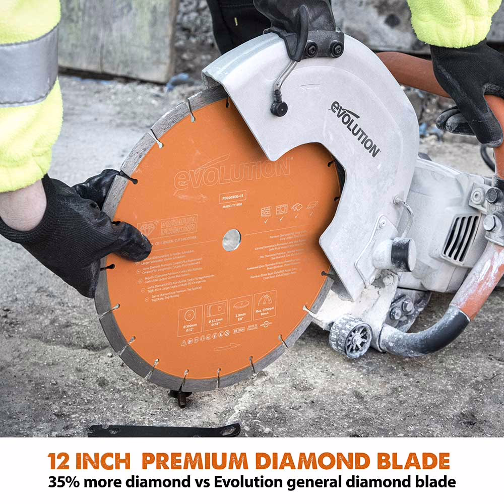 Диамантен диск - сегментиран / Диамантина (L022A) 12“ / EVOLUTION PD300SEG-CS / 3 Диамантен диск - сегментиран / Диамантина (L022A) 12“ / EVOLUTION PD300SEG-CS / - Image 3
