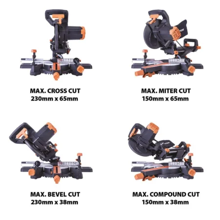 TCT Комбиниран потапящ циркуляр R210SMS+ / EVOLUTION 048-0003A / - Image 4