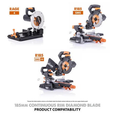 Диамантен диск 185 mm / EVOLUTION RAGEBLADE185DIAMOND-1589 / - Image 3
