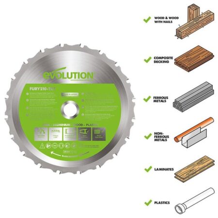 Универсален диск 210 мм / EVOLUTION FURYBLADE210MULTI / 3