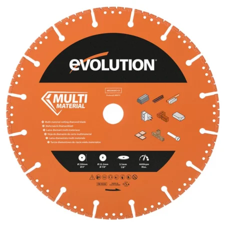 Диамантен диск - сегментиран / Диамантина 230 мм / EVOLUTION MD230SEG-CS /