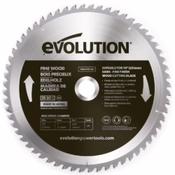 Фин диск за циркуляр - за дърво 60 зъба / EVOLUTION FW255TCT-60 /