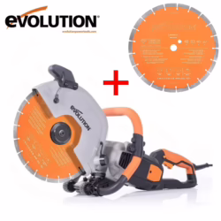 ПРОМОЦИОНАЛЕН ПАКЕТ! Ръчен електрически фугорез R300DCT+  / EVOLUTION 012-0003A / с диамантен сегментиран диск