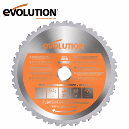 Универсален диск за циркуляр 210мм, 24 зъба / Evolution R210TCT-24MS /