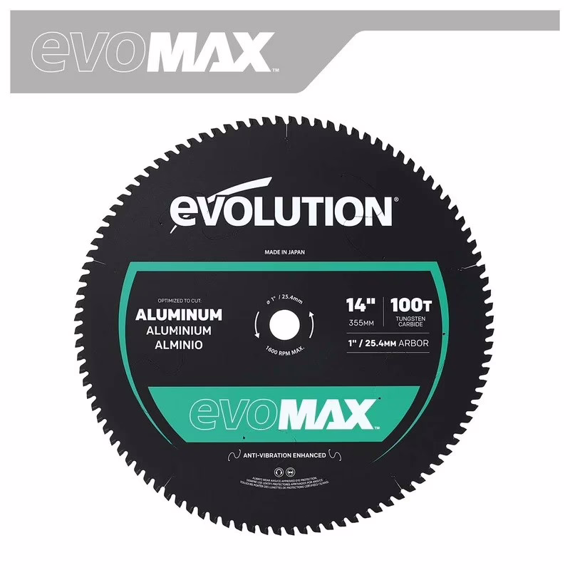 Циркулярен диск за алуминий evo AL 14“ EVOMAX / EVOLUTION A355TCT-100CSMAX-7114 / 2 Циркулярен диск за алуминий evo AL 14“ EVOMAX / EVOLUTION A355TCT-100CSMAX-7114 / - Image 2