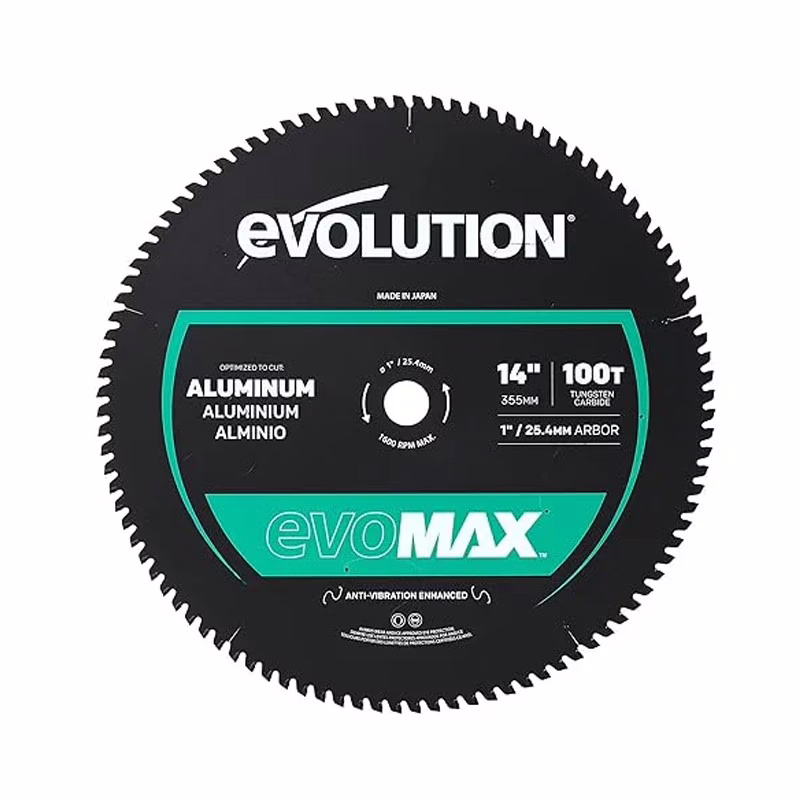 Циркулярен диск за алуминий evo AL 14“ EVOMAX / EVOLUTION A355TCT-100CSMAX-7114 / 1 Циркулярен диск за алуминий evo AL 14“ EVOMAX / EVOLUTION A355TCT-100CSMAX-7114 /
