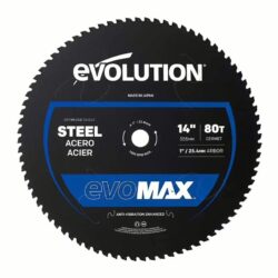Циркулярен циск за рязане на мека стомана EVOMAX 14“ / EVOLUTION M355CMT-80CSMAX-7091 /