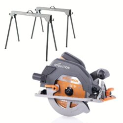 Evolution R185CCS 185mm ръчен циркуляр + стойки тип магаре 500kg