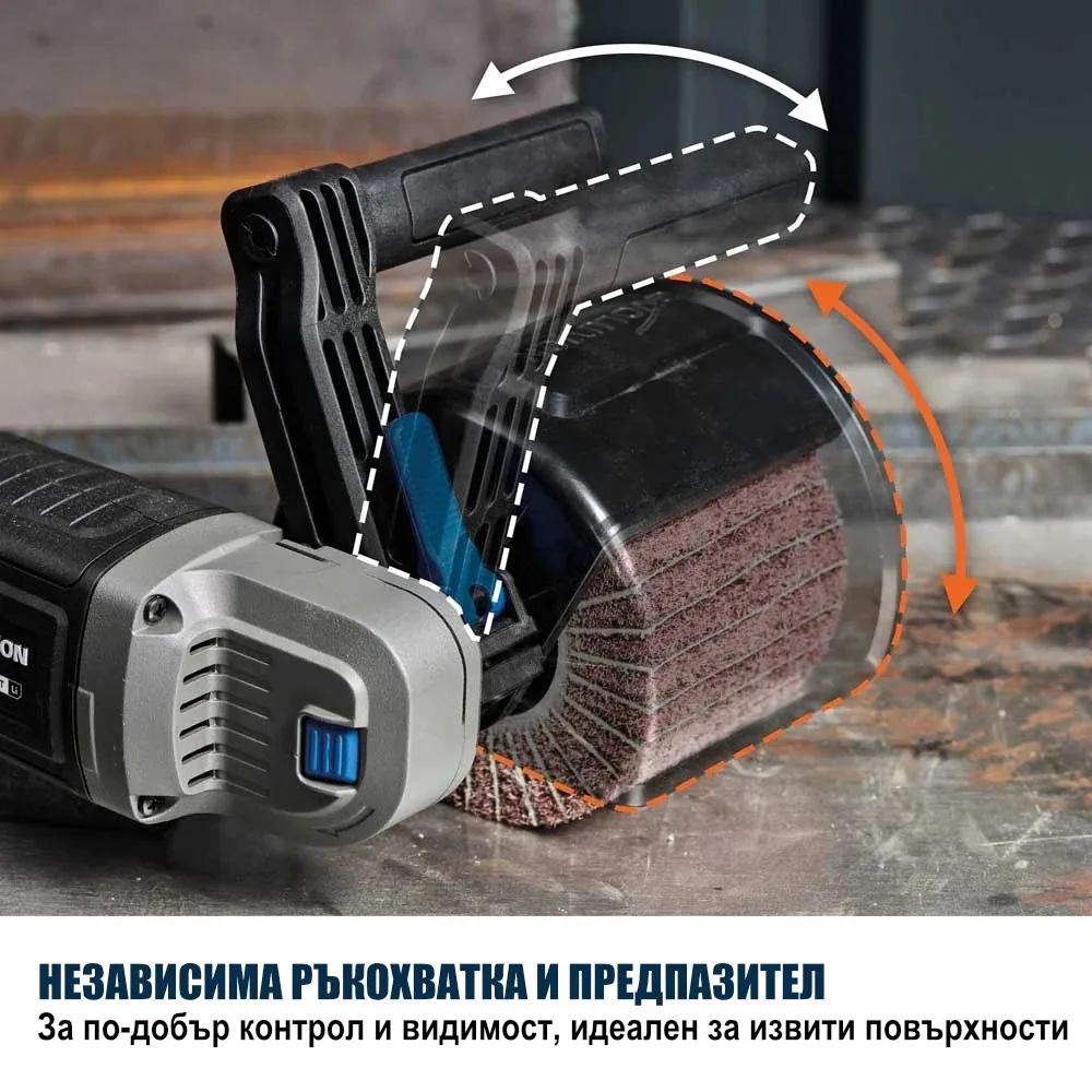 Акумулаторен безчетков ролков шлайф 18 V, 120 мм, с 2 четки в комплекта S120SCT-Li / EVOLUTION 139-0001 / 5 Акумулаторен безчетков ролков шлайф 18 V, 120 мм, с 2 четки в комплекта S120SCT-Li / EVOLUTION 139-0001 / - Image 5